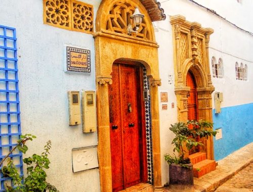 Porte nella kasba degli Oudaia a Rabat