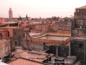 Vista dall'alto di Marrakesh